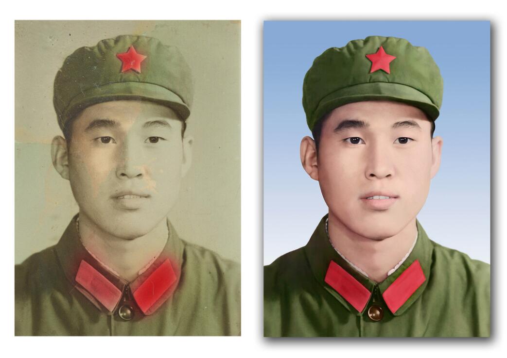 香格里拉破损照片修复-18